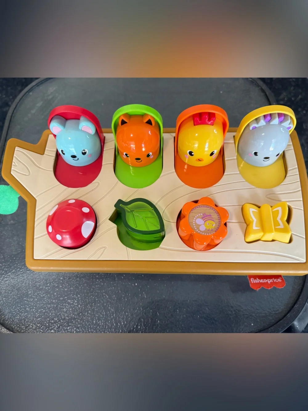 Fisher-Price hide and peek pop up animal themed
